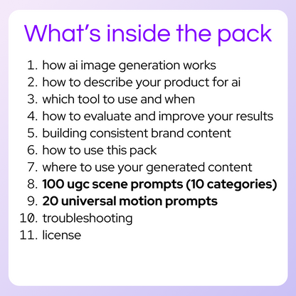 iPhone-Style AI Content — 120 Photo & Video Prompts for Your Products