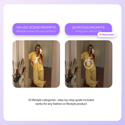 iPhone-Style AI Content — 120 Photo & Video Prompts for Your Products