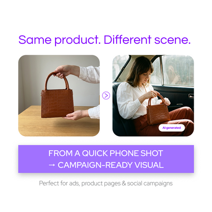 Bags Photo & Motion Pack — 40 Prompts + AI Guide