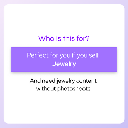 Jewelry Photo & Motion Pack — 40 Prompts + AI Guide