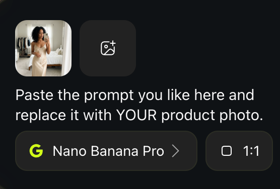 Plug-and-play prompts for your product photos